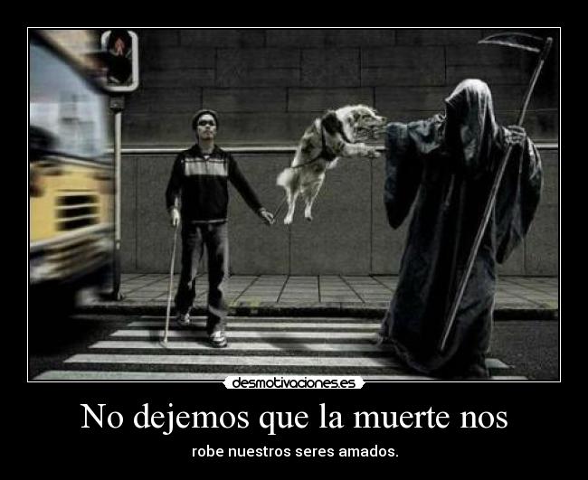 No dejemos que la muerte nos - robe nuestros seres amados.