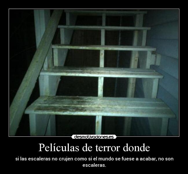 Películas de terror donde -