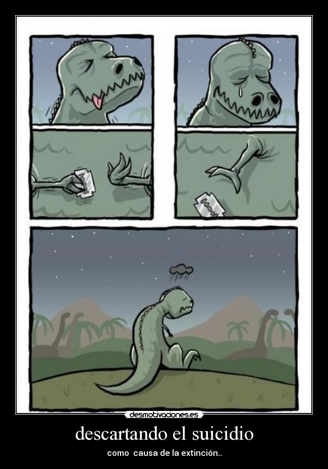 descartando el suicidio - como causa de la extinción..