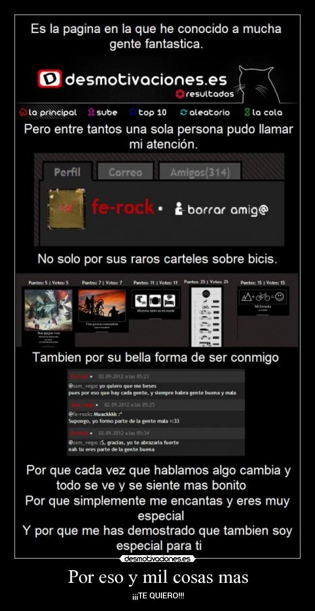 Por eso y mil cosas mas - ¡¡¡TE QUIERO!!!