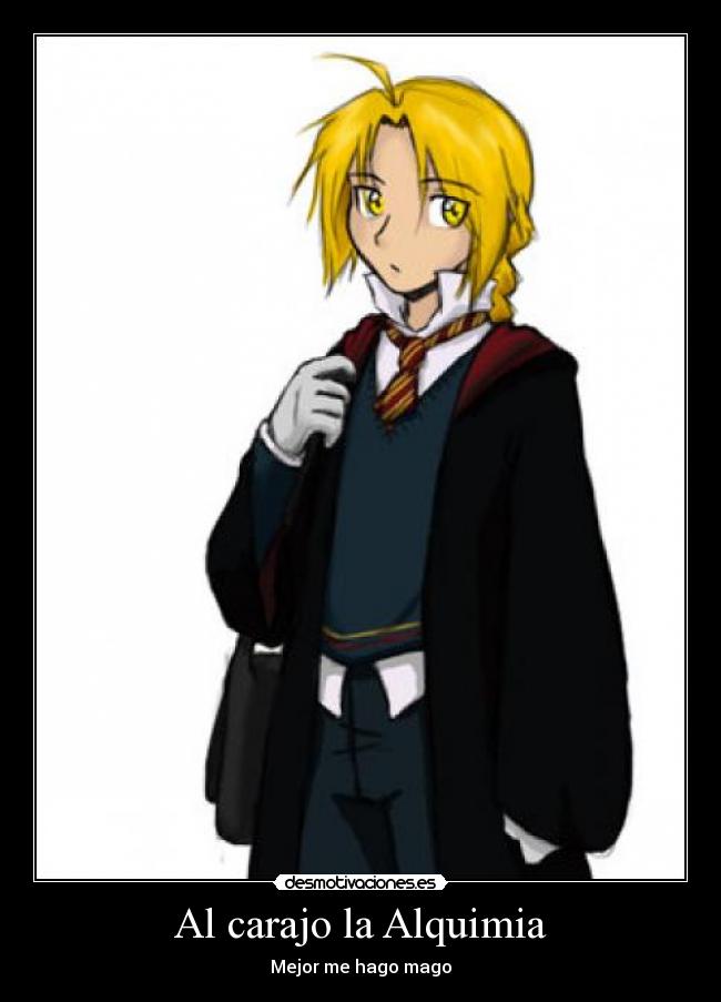 carteles edward elric anime full metal alchemist desmotivaciones