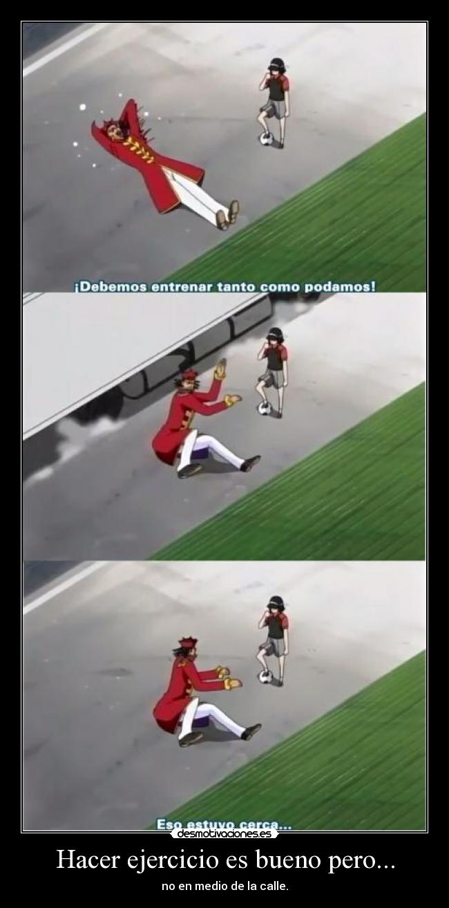 Hacer ejercicio es bueno pero... -