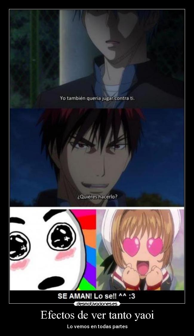 Efectos de ver tanto yaoi -