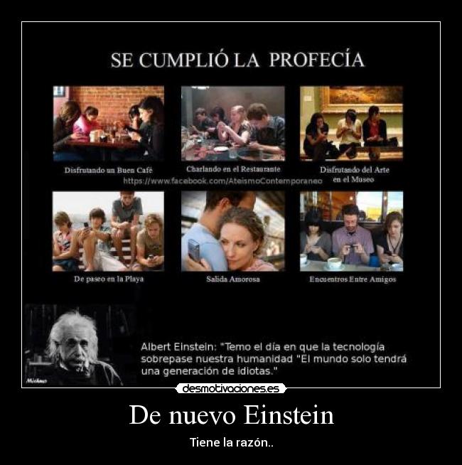 De nuevo Einstein - Tiene la razón..