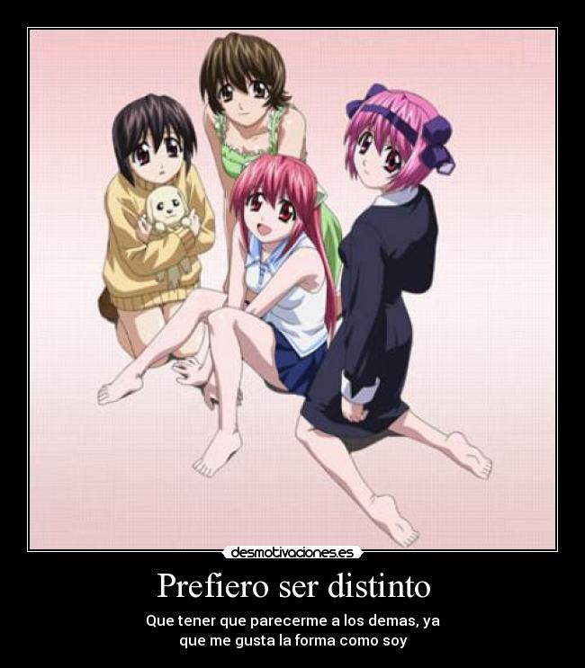 Prefiero ser distinto -