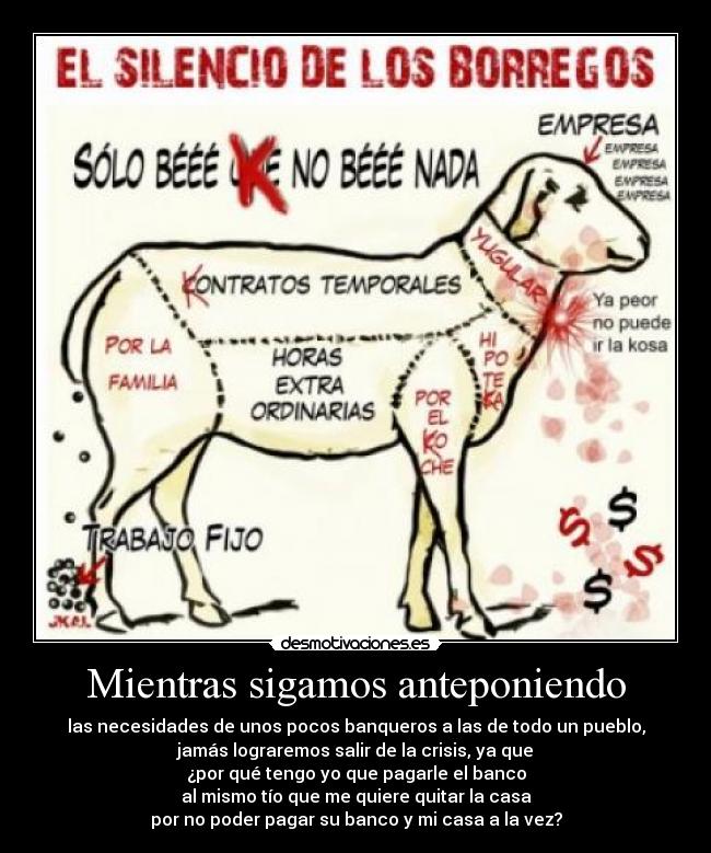 Mientras sigamos anteponiendo - 