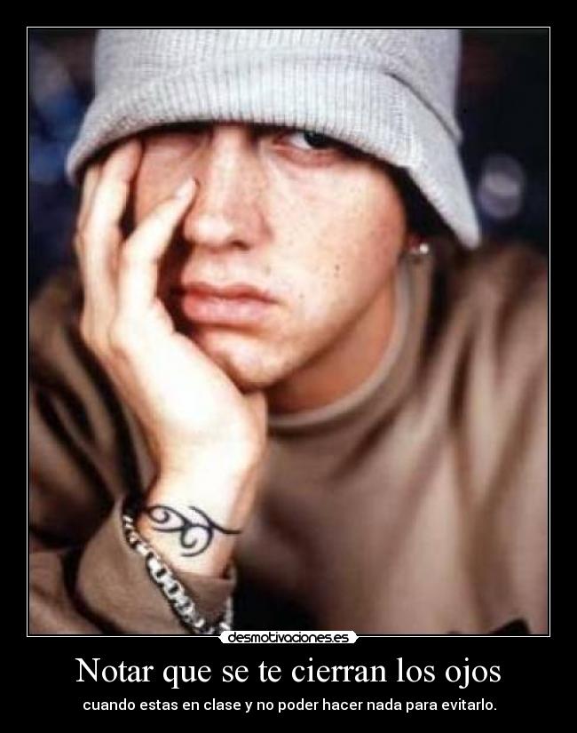 Notar que se te cierran los ojos -