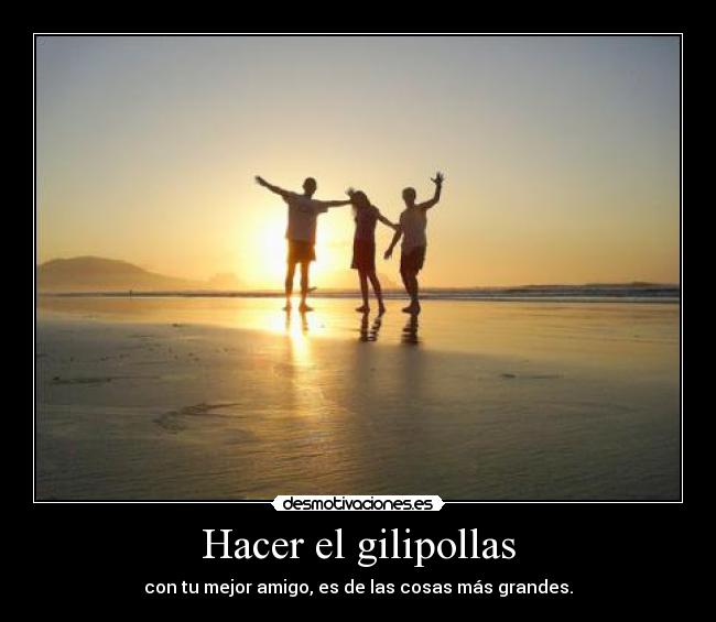 Hacer el gilipollas -
