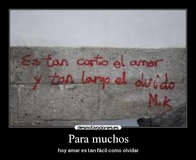 Para muchos -