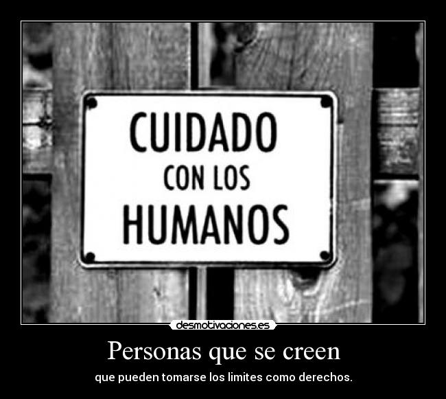 Personas que se creen -