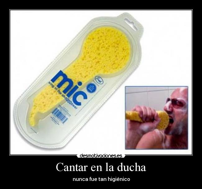 Cantar en la ducha - nunca fue tan higiénico
