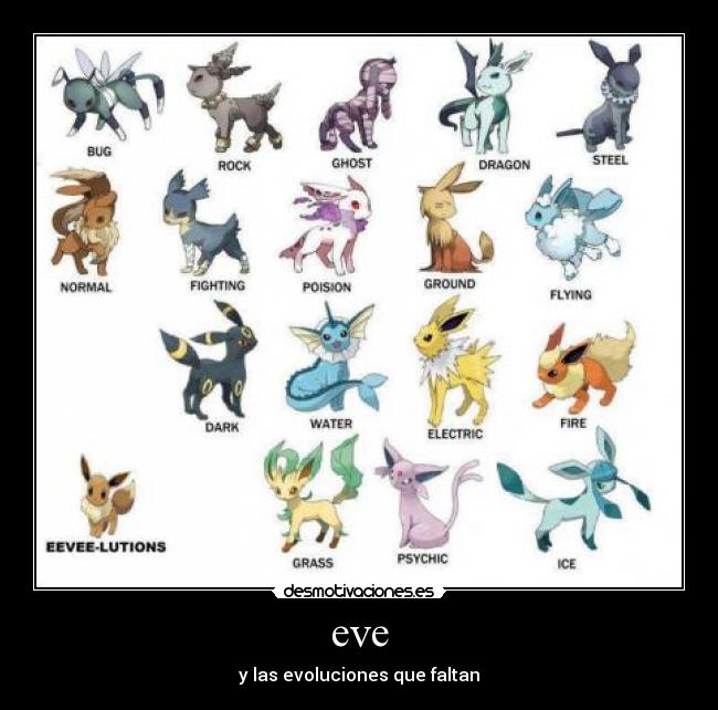 eve - y las evoluciones que faltan