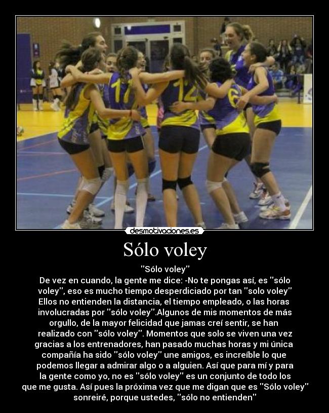 Sólo voley Desmotivaciones