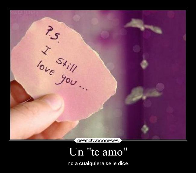 Un te amo -