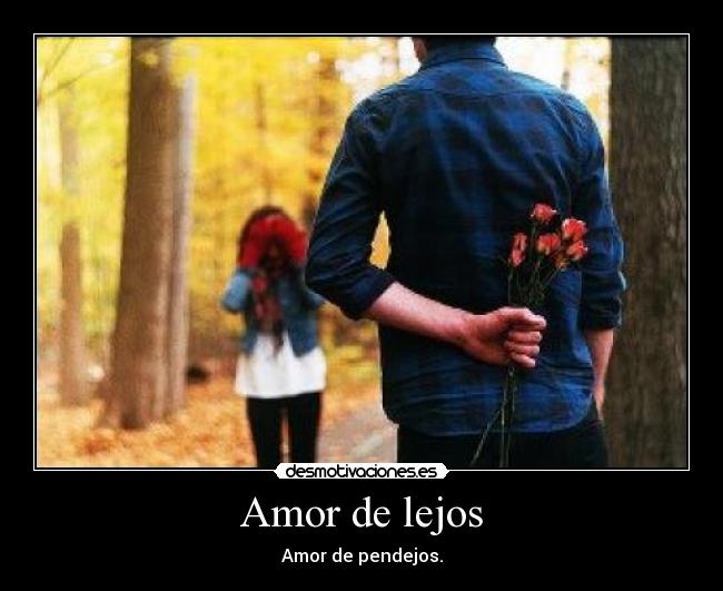 Amor de lejos - Amor de pendejos.