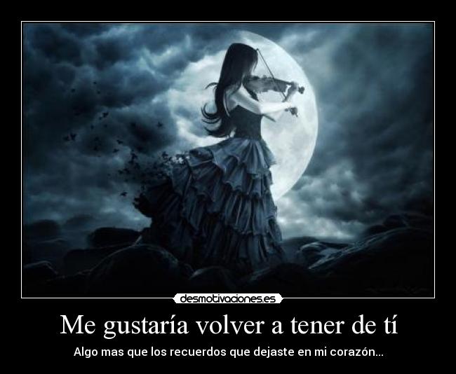 Me gustaría volver a tener de tí -