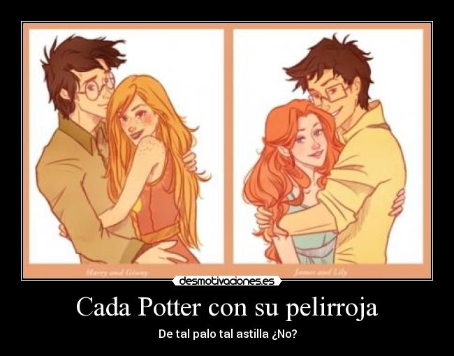 Cada Potter con su pelirroja -