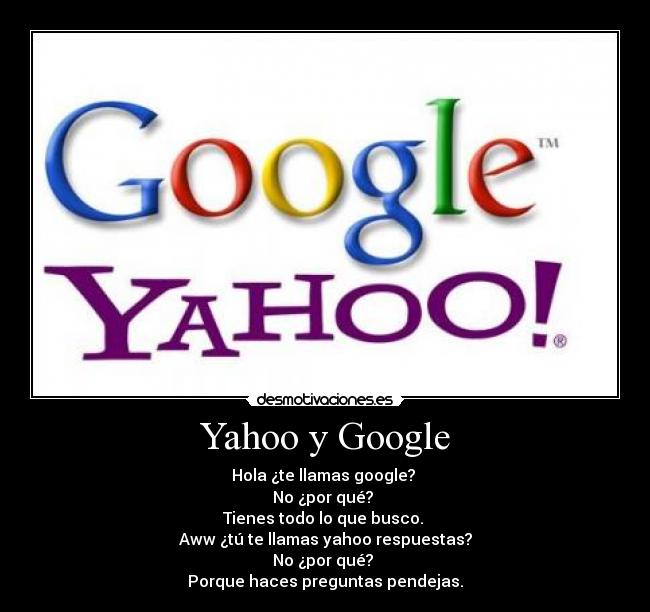 Yahoo y Google -