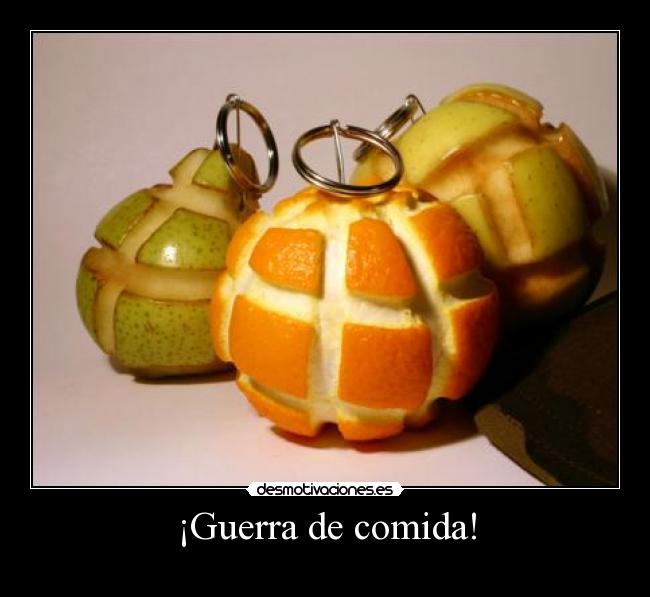 ¡Guerra de comida! -