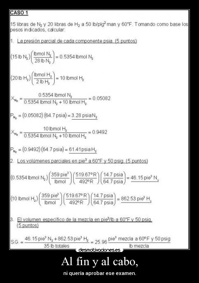 Al fin y al cabo, - ni quería aprobar ese examen.