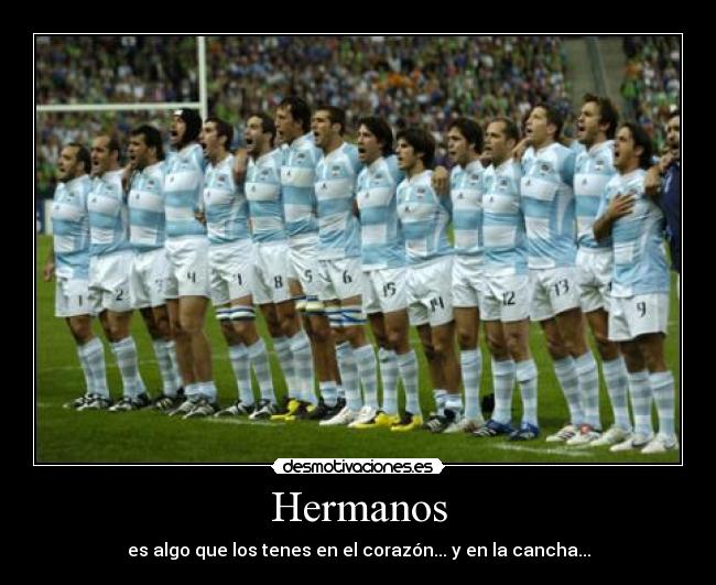 Hermanos - es algo que los tenes en el corazón... y en la cancha...