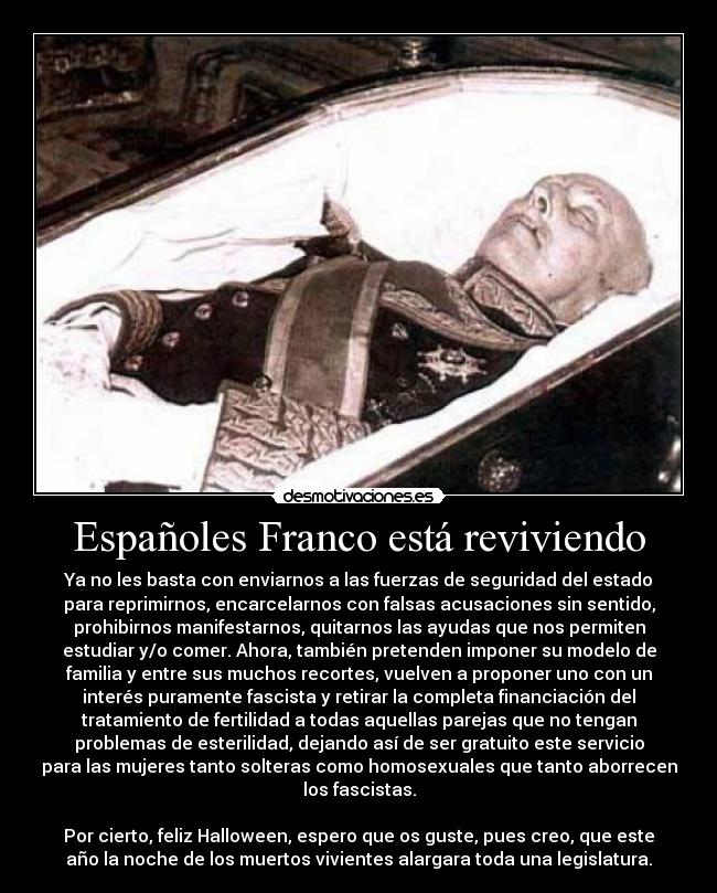 Españoles Franco está reviviendo - 