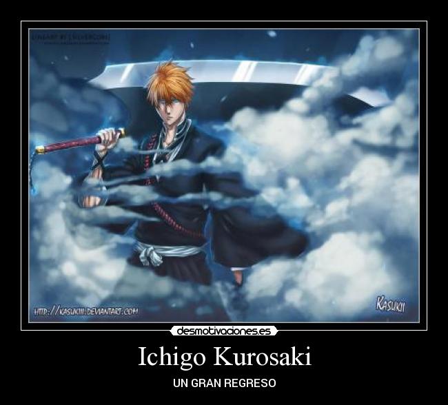carteles ichigo kurosaki bleach anime desmotivaciones