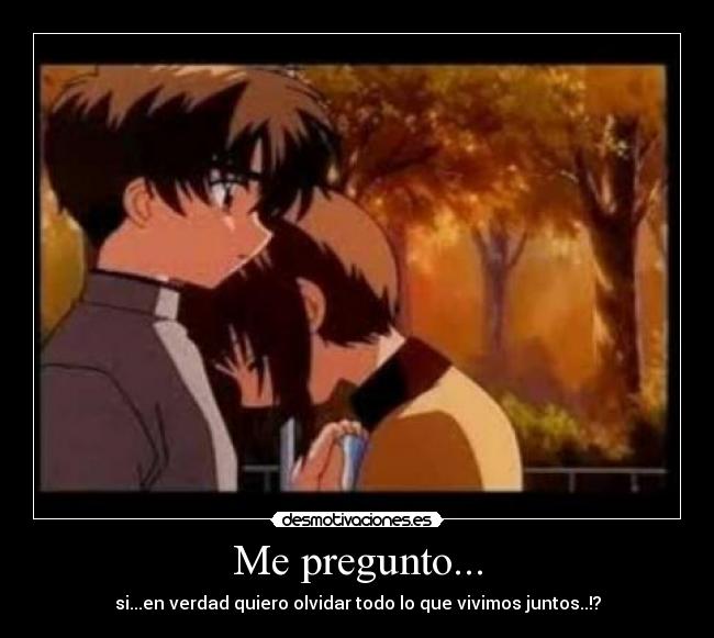carteles estoy segura querer olvidar anime amor sufrimiento desmotivaciones