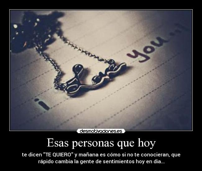 Esas personas que hoy - 