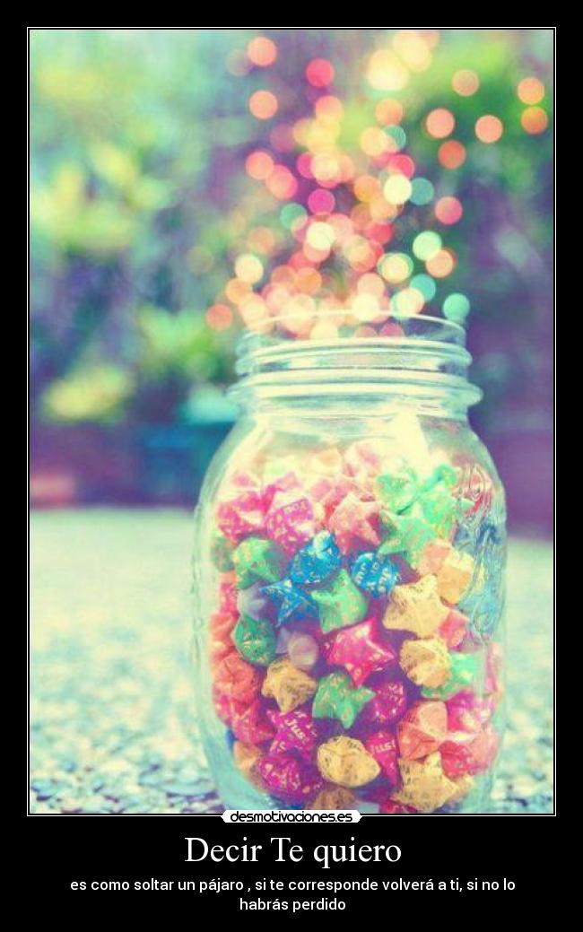 Decir Te quiero -