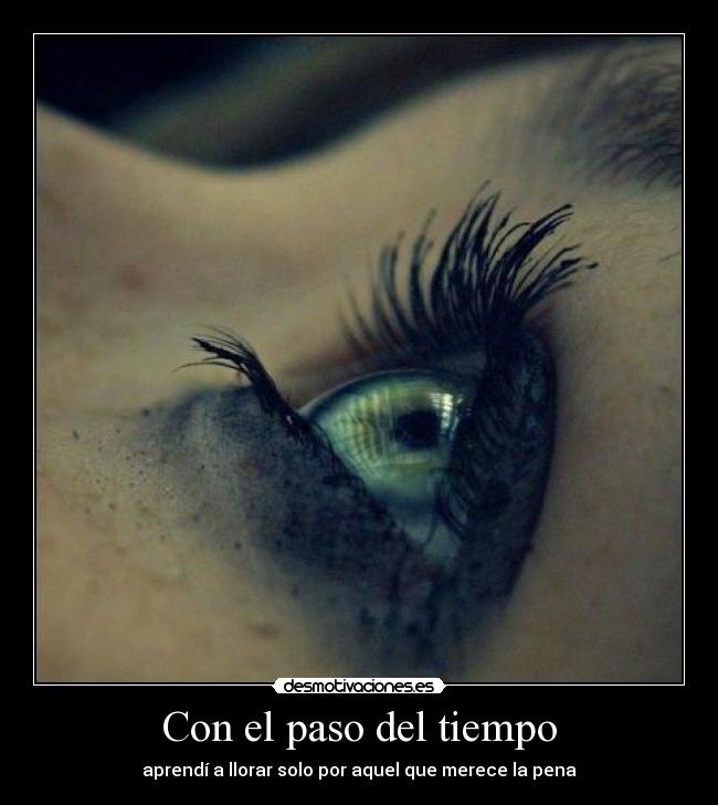 Con el paso del tiempo -