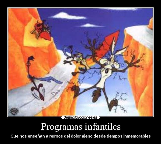 carteles coyote correcaminos burlandose el desmotivaciones