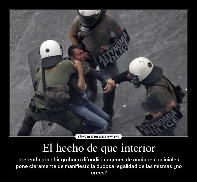 El hecho de que interior - 