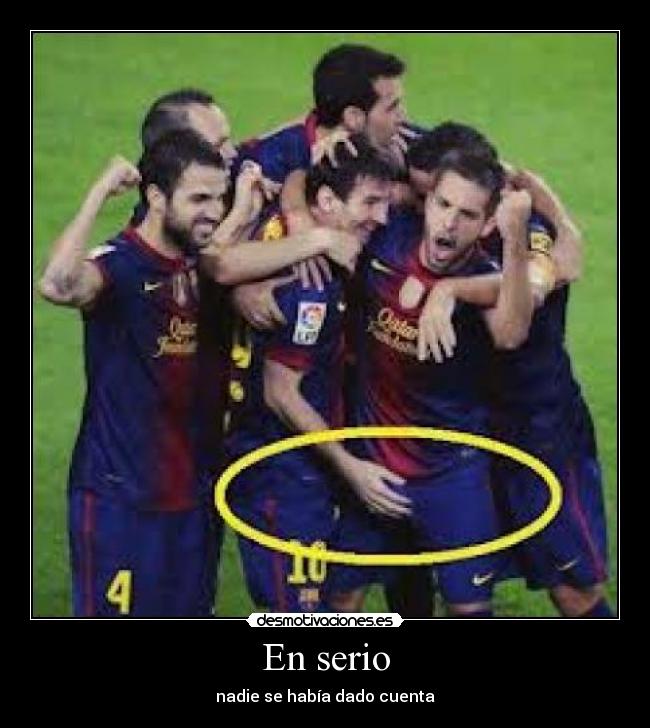 En serio - nadie se había dado cuenta