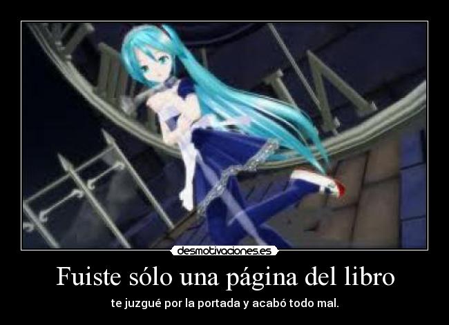 Fuiste sólo una página del libro - 