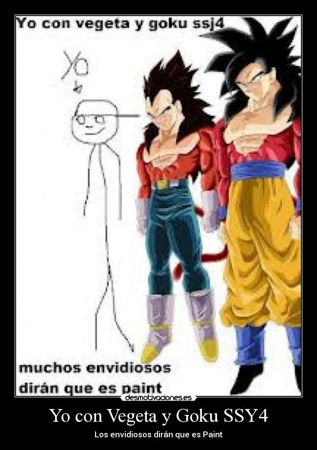 Yo con Vegeta y Goku SSY4 - 
