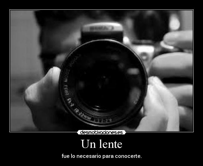 Un lente -