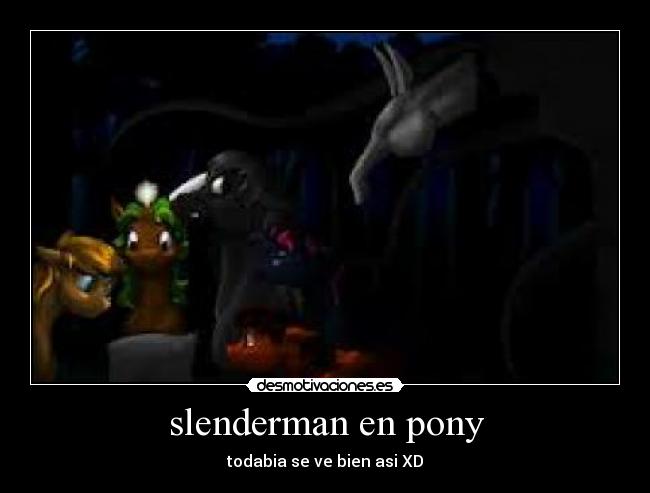 slenderman en pony - 