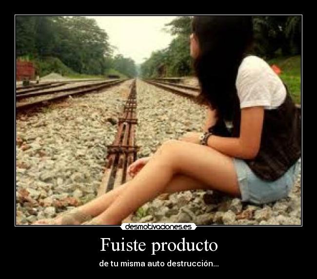 carteles fuiste producto desmotivaciones