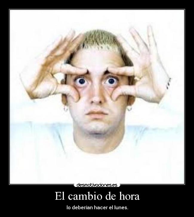 El cambio de hora -