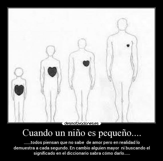 carteles amor adultos ninos corazon desmotivaciones