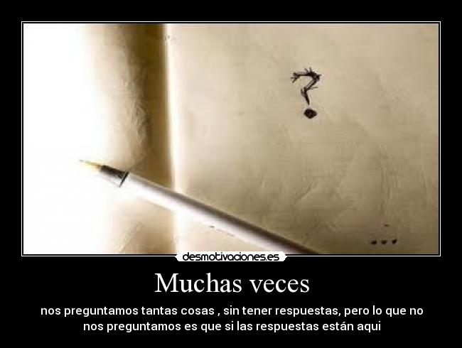 Muchas veces -