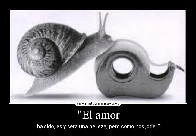 El amor - ha sido, es y será una belleza, pero cómo nos jode..