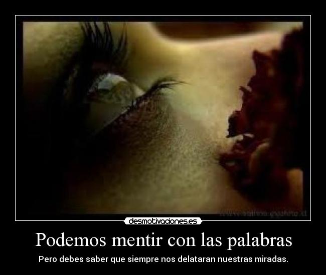 Podemos mentir con las palabras - 