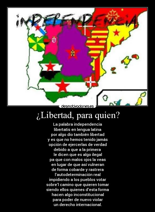 ¿Libertad, para quien? -