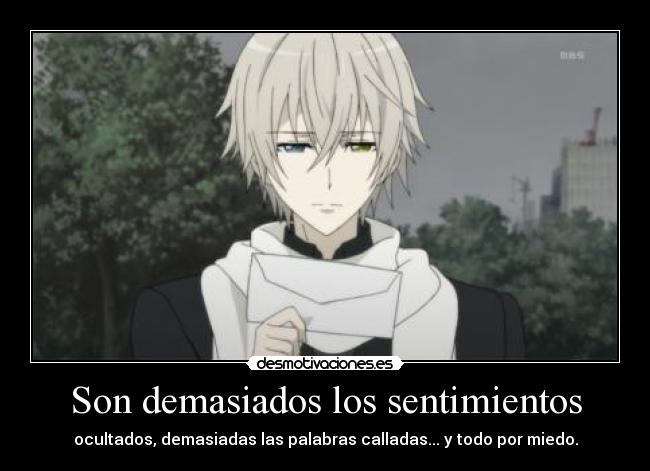 Son demasiados los sentimientos -