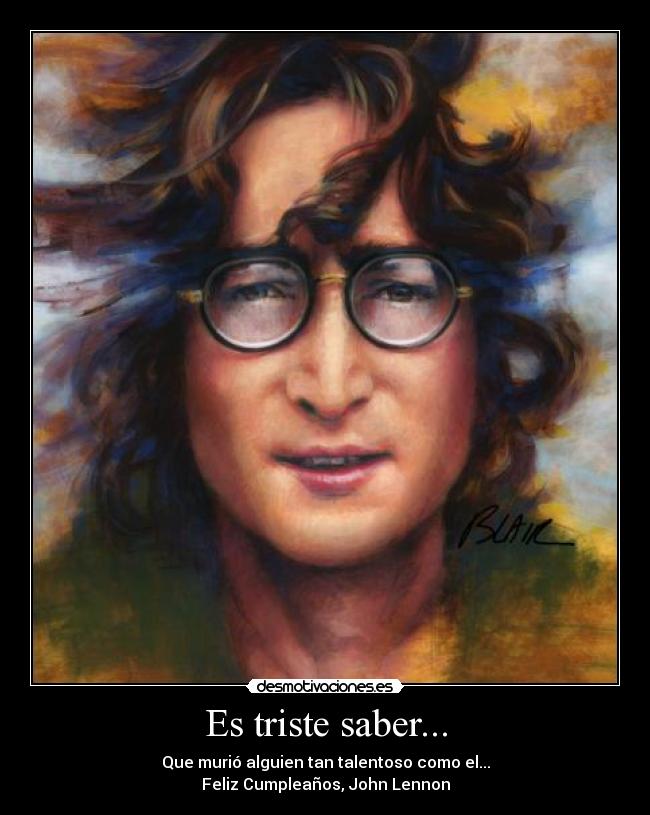 Es triste saber... -