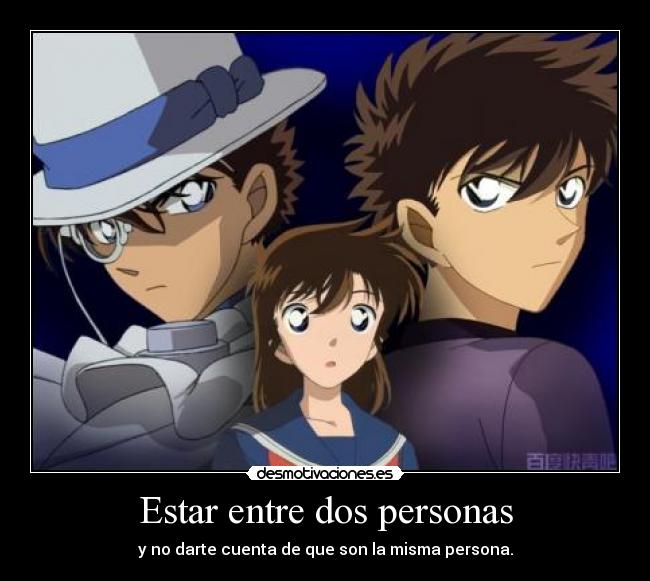 carteles kaito kid aoko detective conan desmotivaciones