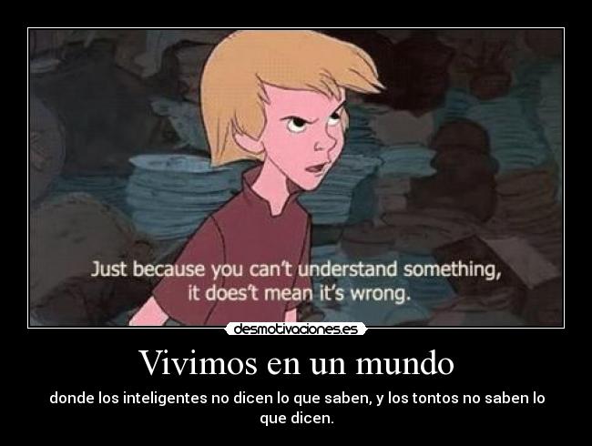 Vivimos en un mundo -