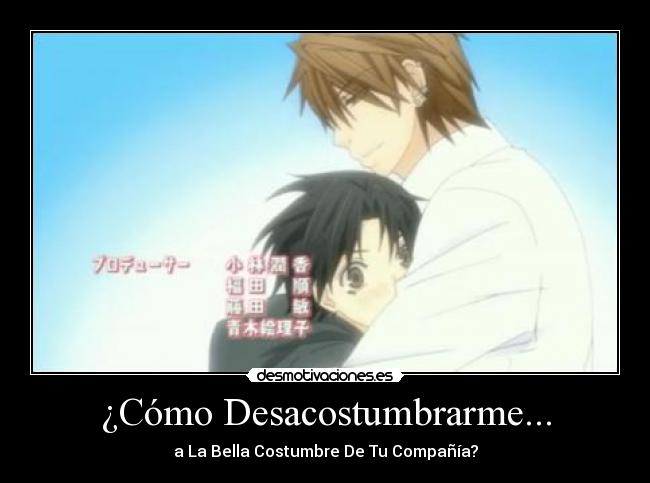 carteles anime yaoi sekaiichi hatsukoi amor desmotivaciones